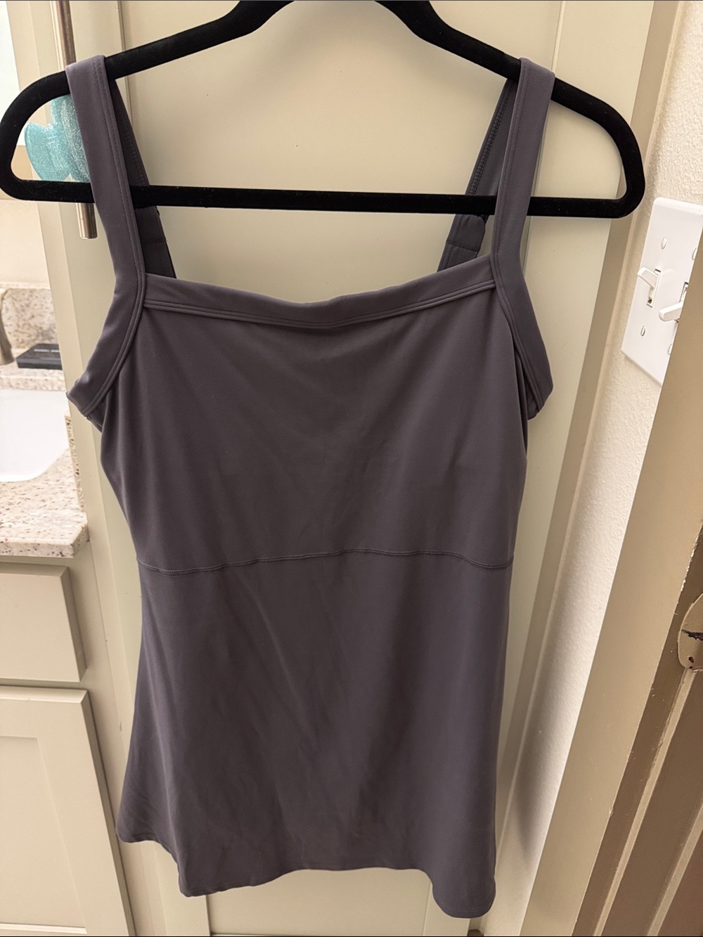 Charcoal Gray Sleeveless Tank Dress